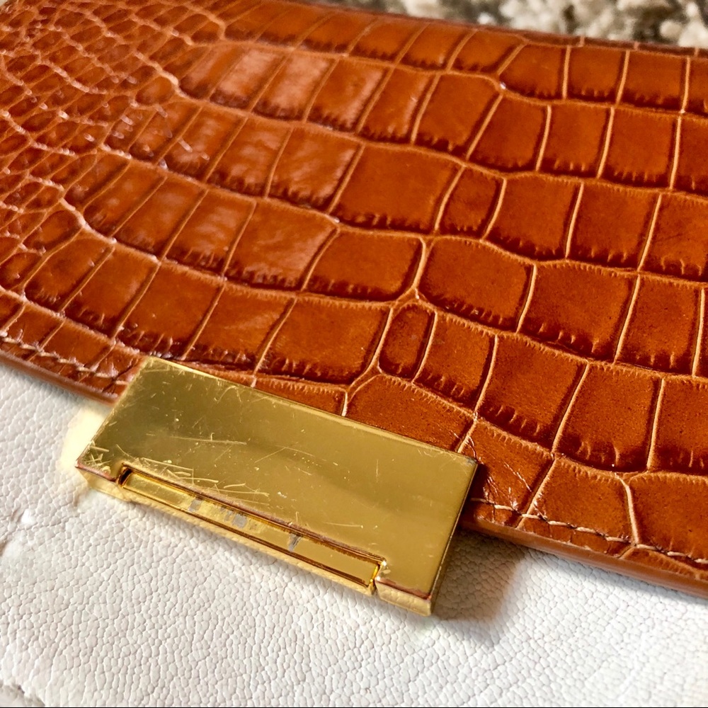 GiGi New York Abigail Crossbody Cognac Croco - Picture 3 of 8